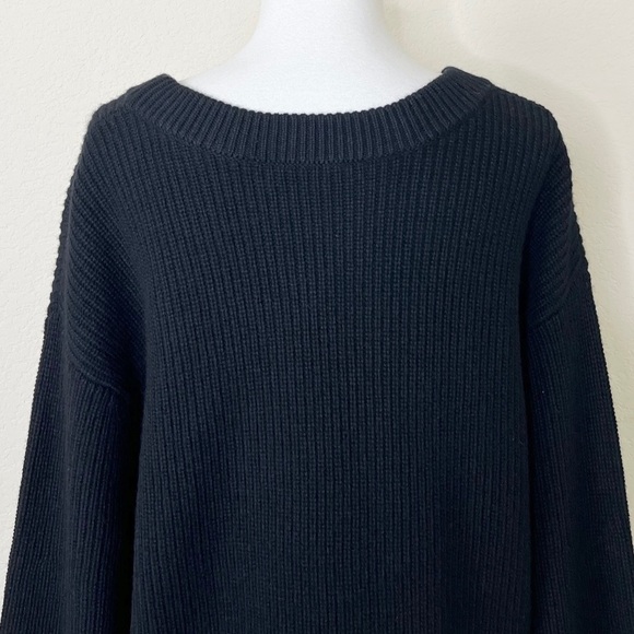 A.L.C. Jasper Colorblock Cuffs Ribbed Wool Cashmere Blend Sweater - Picture 12 of 16